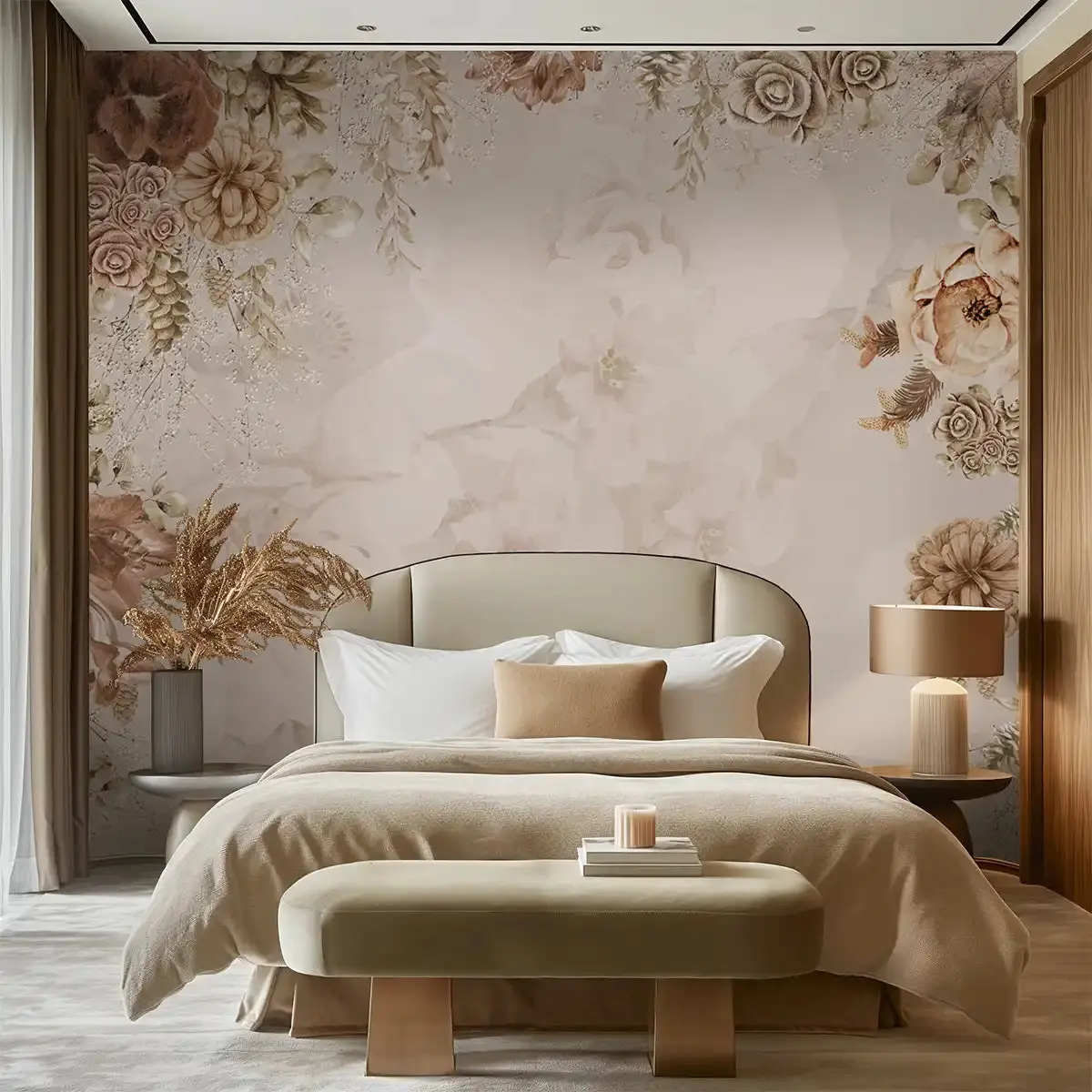 Vinyl wallcovering in a corporate office space